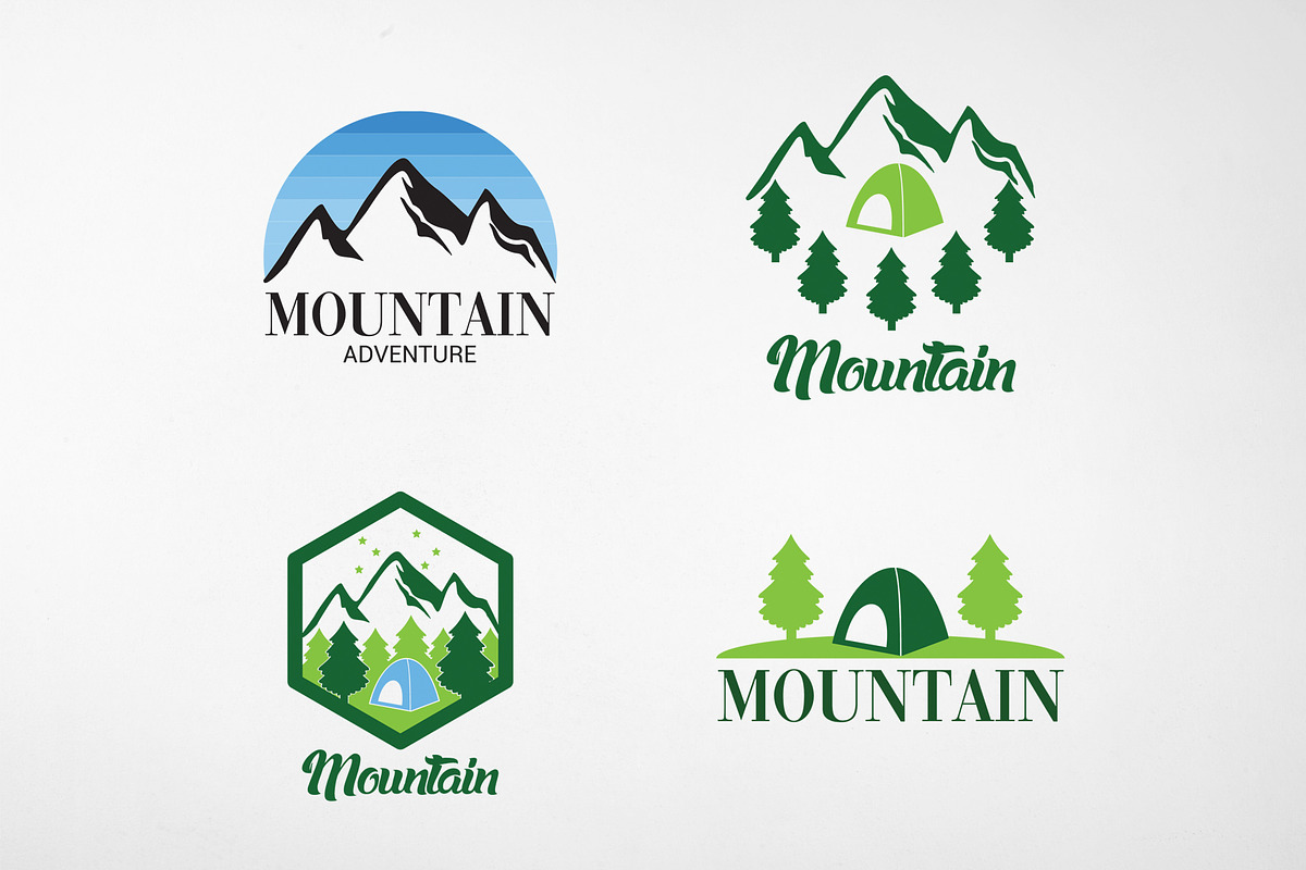 Mountain Adventure Logo and Badges, a Branding & Logo Template by Medianeka (Photo 1 of 5)