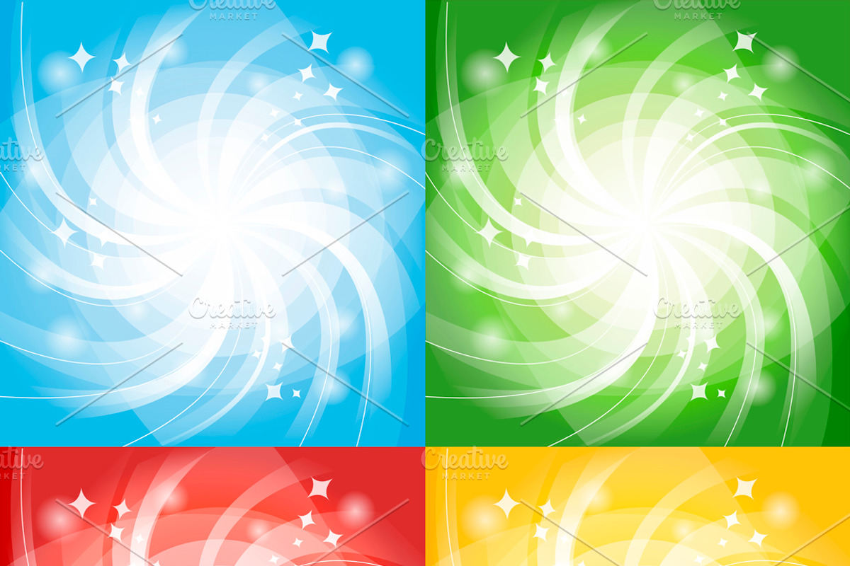 Bright backgrounds set, a Texture Illustration by Saranai Store (Photo 7 of 8)