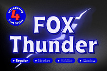 Fox Thunder : 4 Font Styles