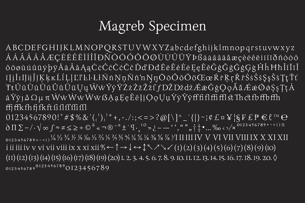 Magreb - Exquisite Serif Family, a Serif Font by Ridha-38.lineart (Photo 9 of 10)