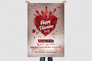 Valentine Party 2019 Flyer Template, a Flyer Template by Naim Selmani (Thumbnail 2 of 2)