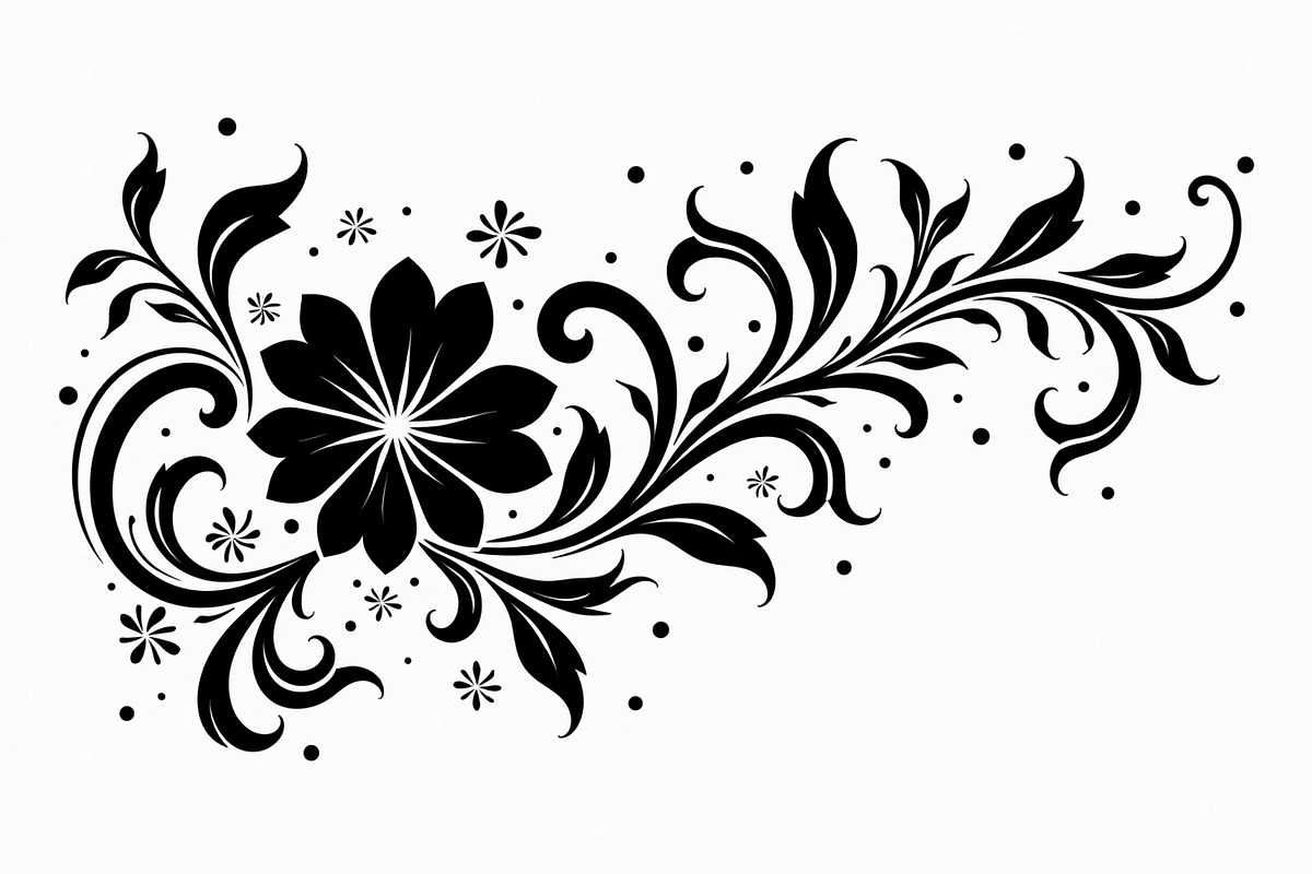Vintage Flower Silhouette Pack, an Illustration by musafir_fashion (Photo 11 of 21)