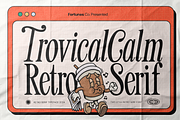 Trovical Calm Retro Serif, a Sans Serif Font by Fortunes Co (Thumbnail 2 of 14)