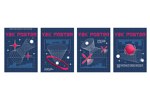 Poster Design Layout In Y2k Style