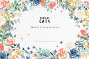 Curious Cats Feline Clipart, an Animal Illustration by Twigs and Twine (Thumbnail 7 of 11)