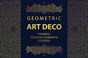 Art Deco Geometric Design Elements, a Pattern Graphic by Marylia (Thumbnail 1 of 13)