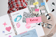Y2K Diary Collage Kit, an Object Graphic by Eva Gentle (Thumbnail 9 of 13)