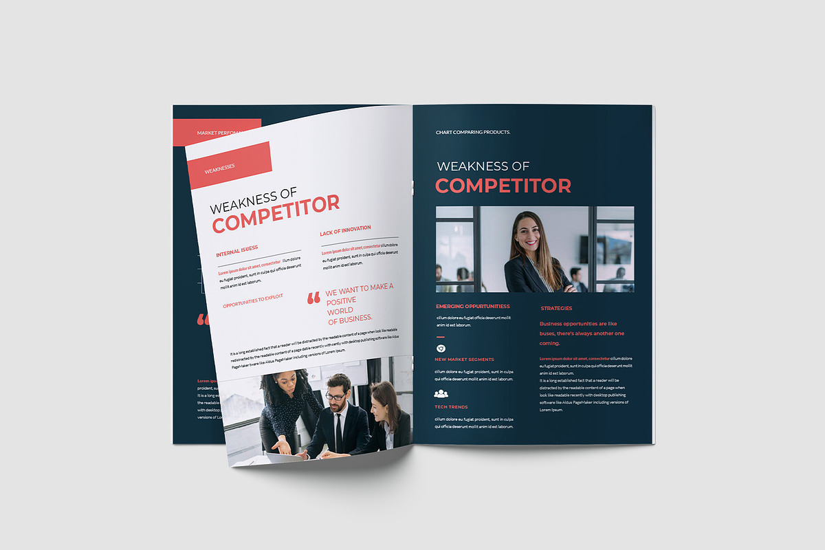 Project Competitor Analysis Template, a Brochure Template by TMint Play (Photo 7 of 8)