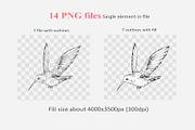 Hummingbird outline, a Decorative Illustration by Aksol (Thumbnail 4 of 4)