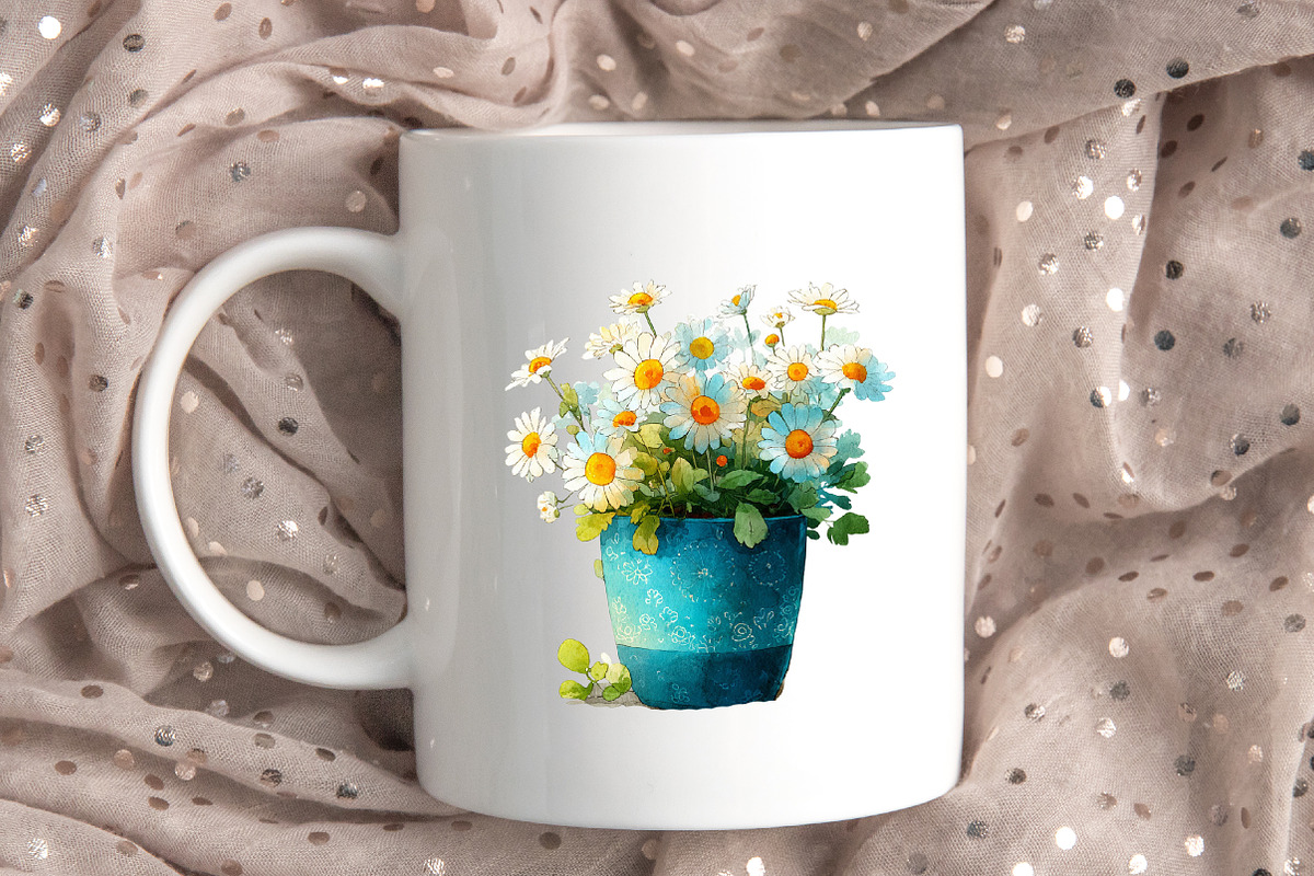 Whimsical Flowers Spring Clipart Bun, an Illustration by Designworld (Photo 6 of 8)