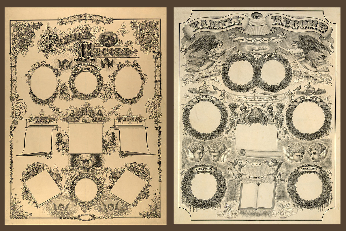 Antique Family Records - Blank, a Texture Graphic by Blue Line Design (Photo 6 of 17)