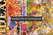 Collage Art Backgrounds Set 2, a Texture Graphic by Heather Green Designs (Thumbnail 3 of 7)