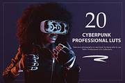 20 Cyberpunk LUTs Pack, a Preset Add-On by Eldamar Studio (Thumbnail 1 of 4)