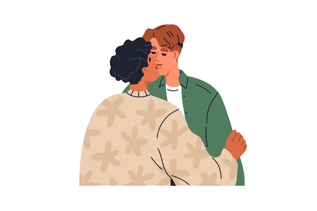 Lgbt love couples kissing set, a Person Illustration by Good Studio (Photo 9 of 11)