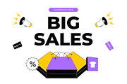 Big Sale Illustration, a Finance Illustration by Loin Studio (Thumbnail 1 of 3)