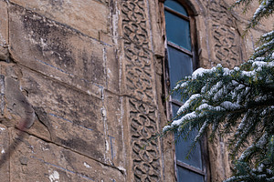 Old church wall with window in Tbilisi's downtown, an Architecture Photo by Anna Bogush