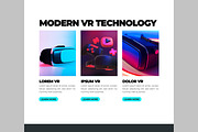 Virtual Reality Landing Page, an UI Kit Template by CreativeShaper (Thumbnail 5 of 6)
