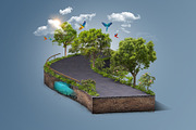 Beautiful Green runway isolated., an Illustration by Nomad (Thumbnail 1 of 4)