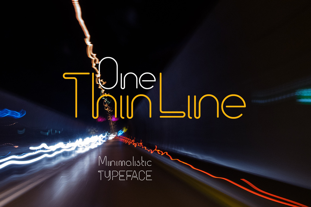 One Thin Line font