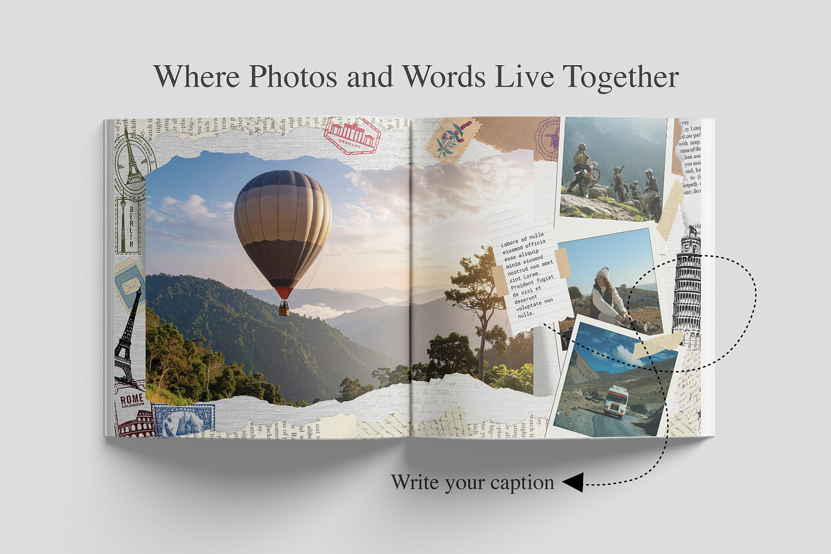 Coffee Table Scrapbook Template, a Magazine Template by Oshin Design (Photo 6 of 8)
