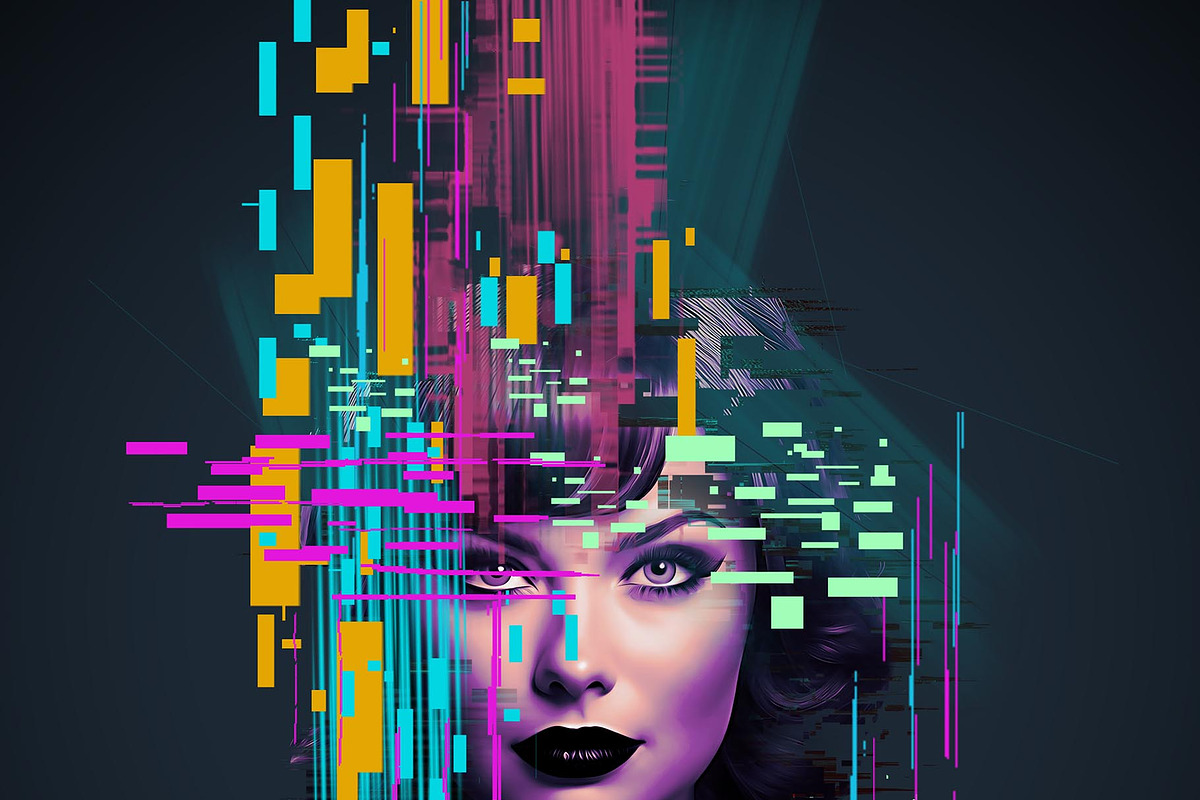 Vibrant Glitch Photo Effect Bundle, an Action Add-On by Photoshop Action (Photo 25 of 46)