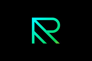 modern letter R logo