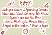 Midnight Sparkle – Festive Font Duo, a Script Font by cocodesign (Thumbnail 6 of 7)