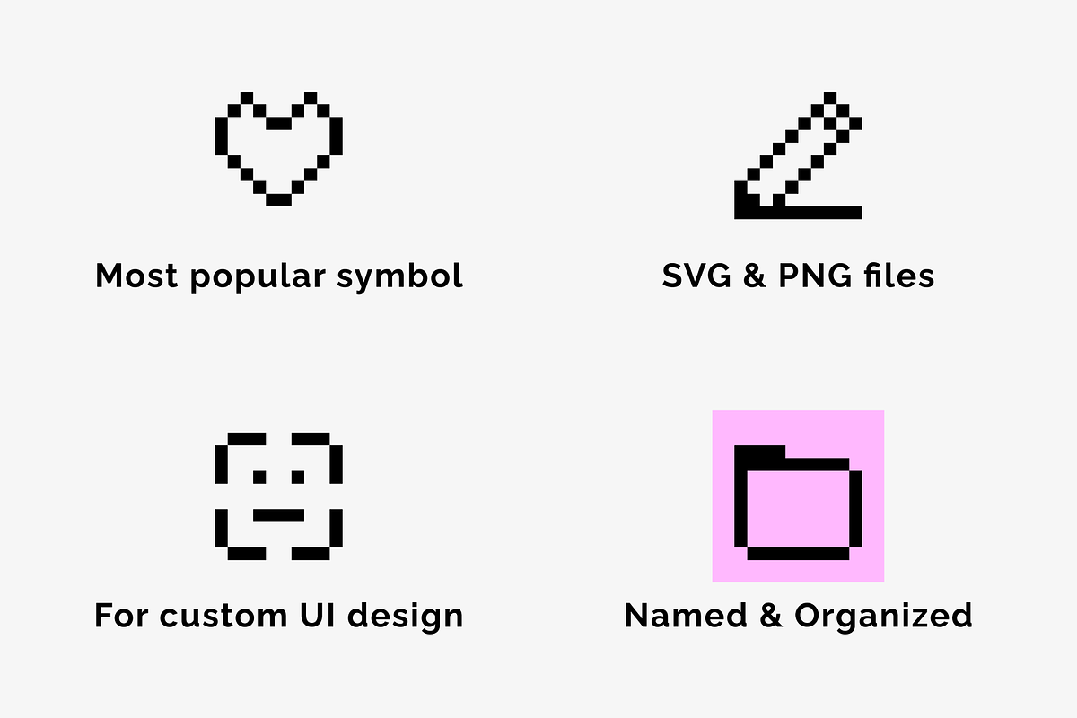 Vector Pixel Icons Set, an Outline Icon by Amazing Custom Icons (Photo 5 of 6)