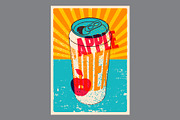 Apple Cider grunge vector poster set, a Food Illustration by PoPaShop (Thumbnail 2 of 6)