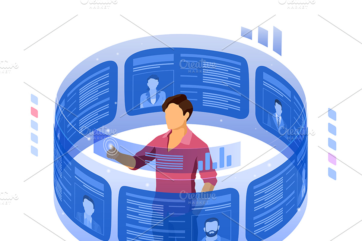 Job Vacancy Employment and Hiring, a Person Illustration by TAlex (Photo 2 of 6)