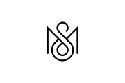 Luxury Initials SM or MS Logo, a Branding & Logo Template by Luxury Logos (Thumbnail 3 of 4)