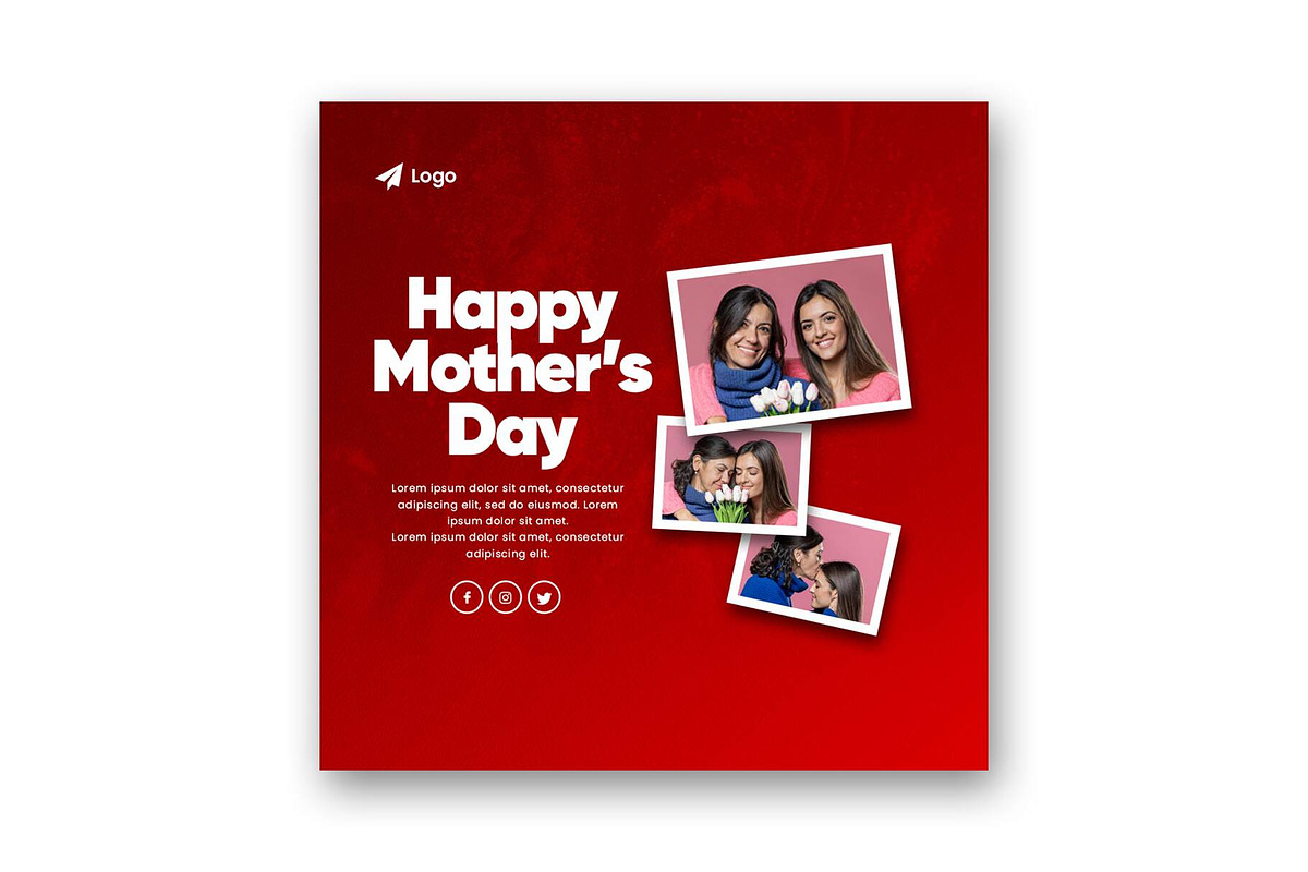 Mother's Day Post Template, a Social Media Template by Saman Osama