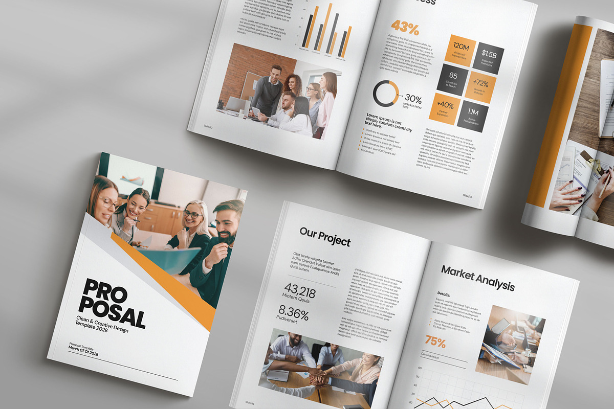 Project Proposal Template, a Brochure Template by Creatiya Type (Photo 4 of 7)