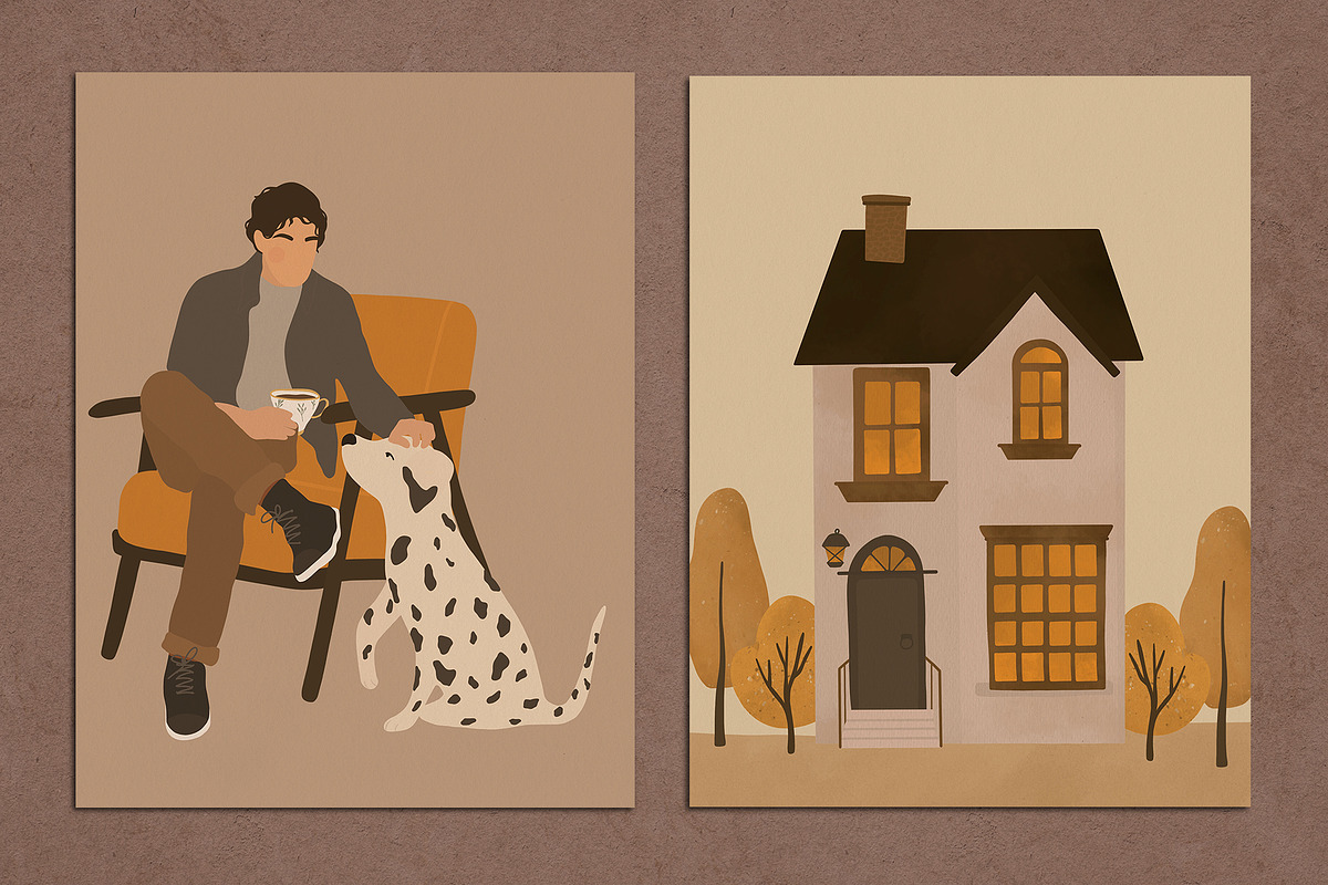 8 Autumn Vibes Abstract Posters, a Decorative Illustration by Miracles Everywhere (Photo 5 of 6)