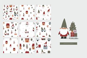 Cozy Christmas. Cute Gnomes