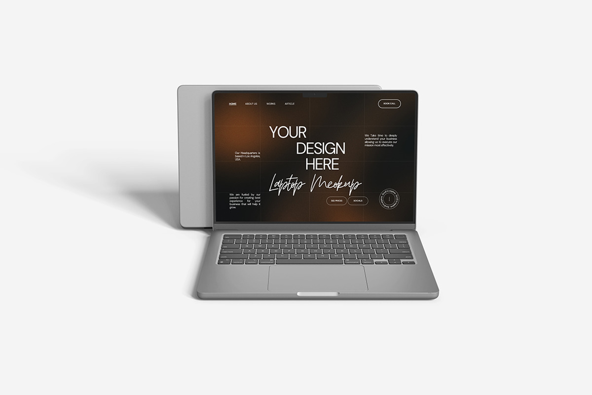 Laptop Mockup, a Product Mockup by MrLetters (Photo 5 of 5)