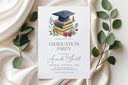 Book Lover Grad Invite Class of 2026, an Invitation Template by Digital_Mind (Thumbnail 3 of 3)