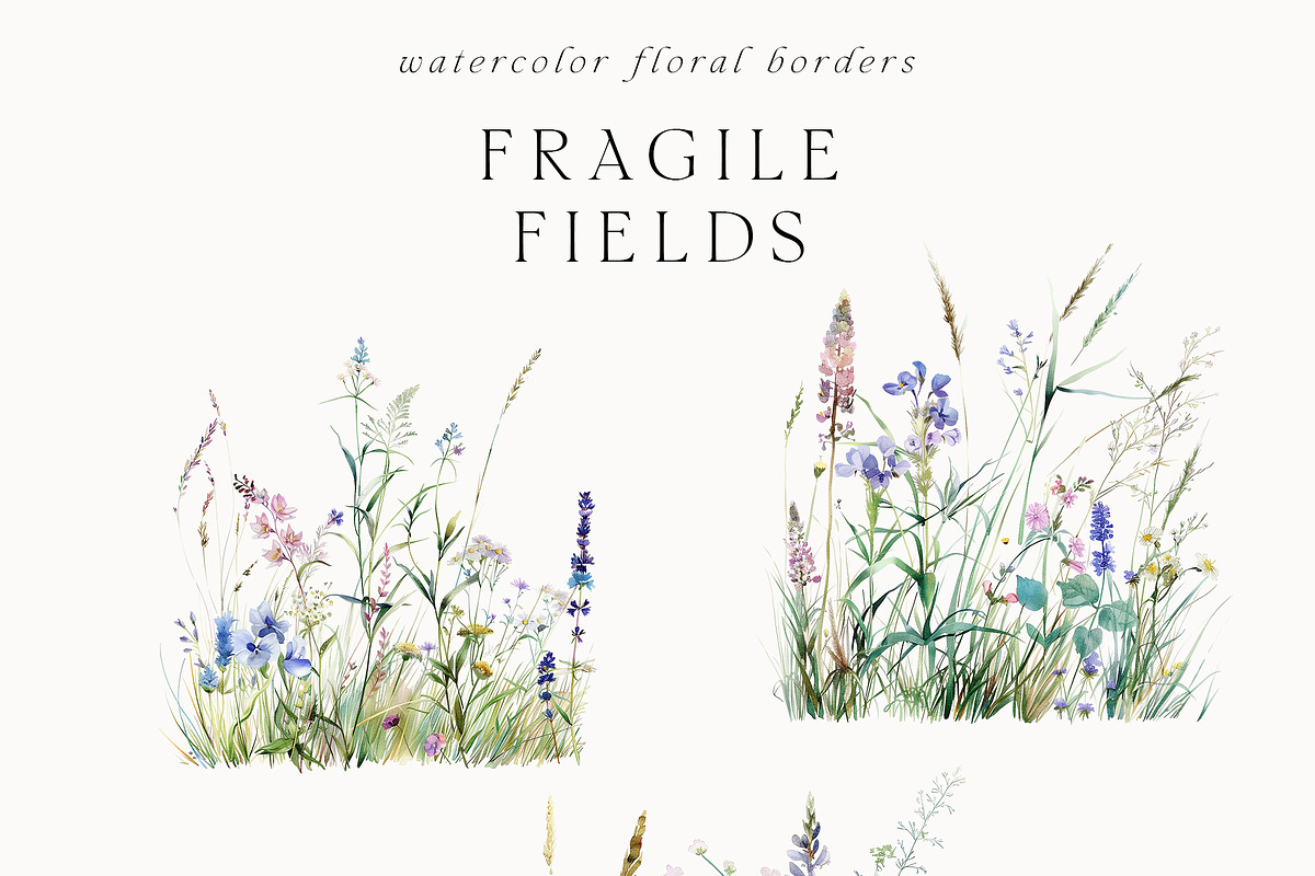 Waterolor Floral Borders Bundle, a Decorative Illustration by Lana Elanor (Photo 70 of 97)
