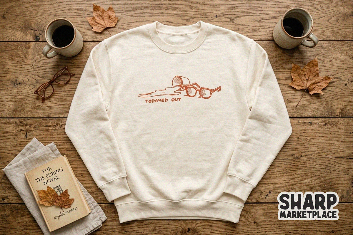 Todayed Out Funny Coffee Sarcastic, an Object Graphic by SharpMarketplace (Photo 5 of 5)