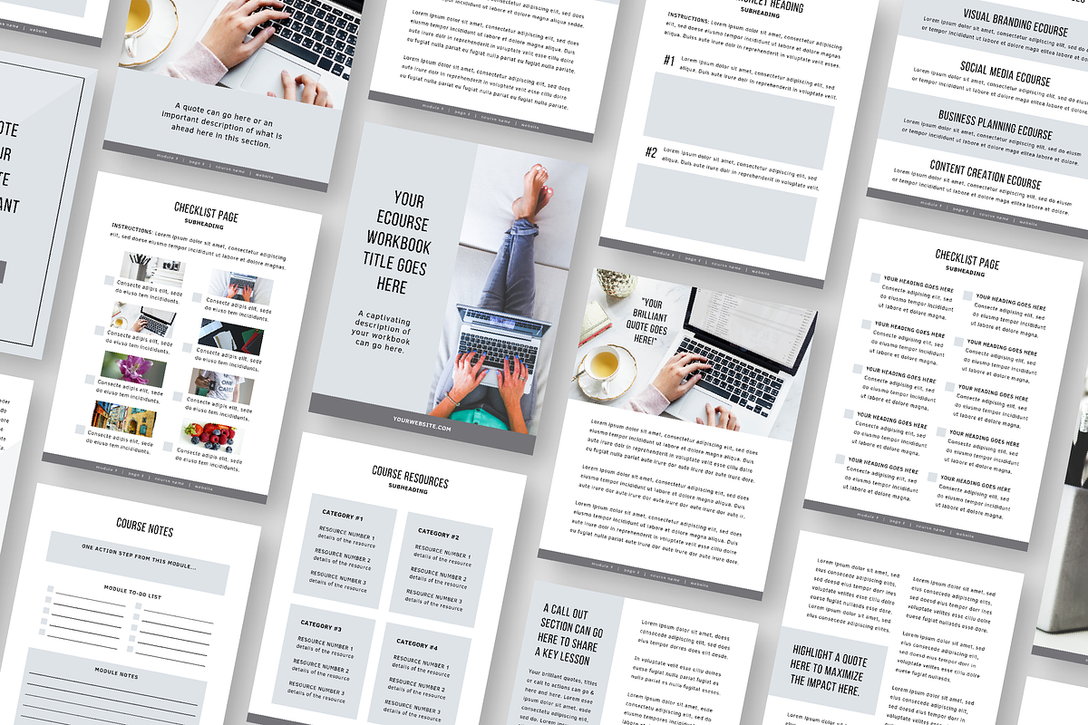 eCourse Resource Bundle, a Design Template by Studio Soluna (Photo 18 of 31)