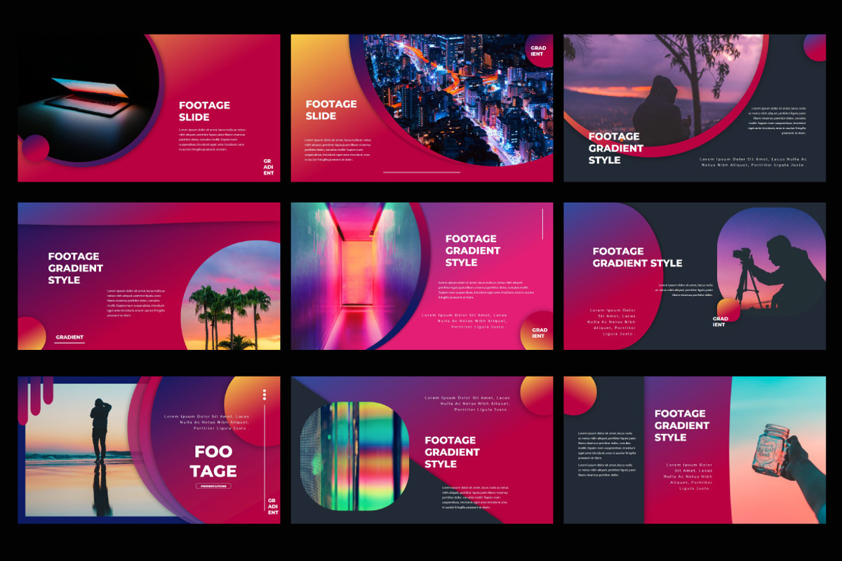 Footage Gradient - Powerpoint, a Presentation Template by Putra Khan