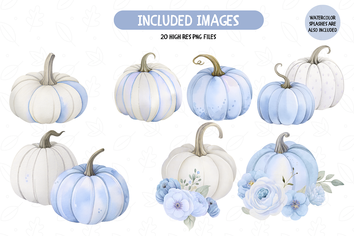 Pumpkin Bouquets PNG Bundle, an Illustration by TatiMockup (Photo 3 of 4)