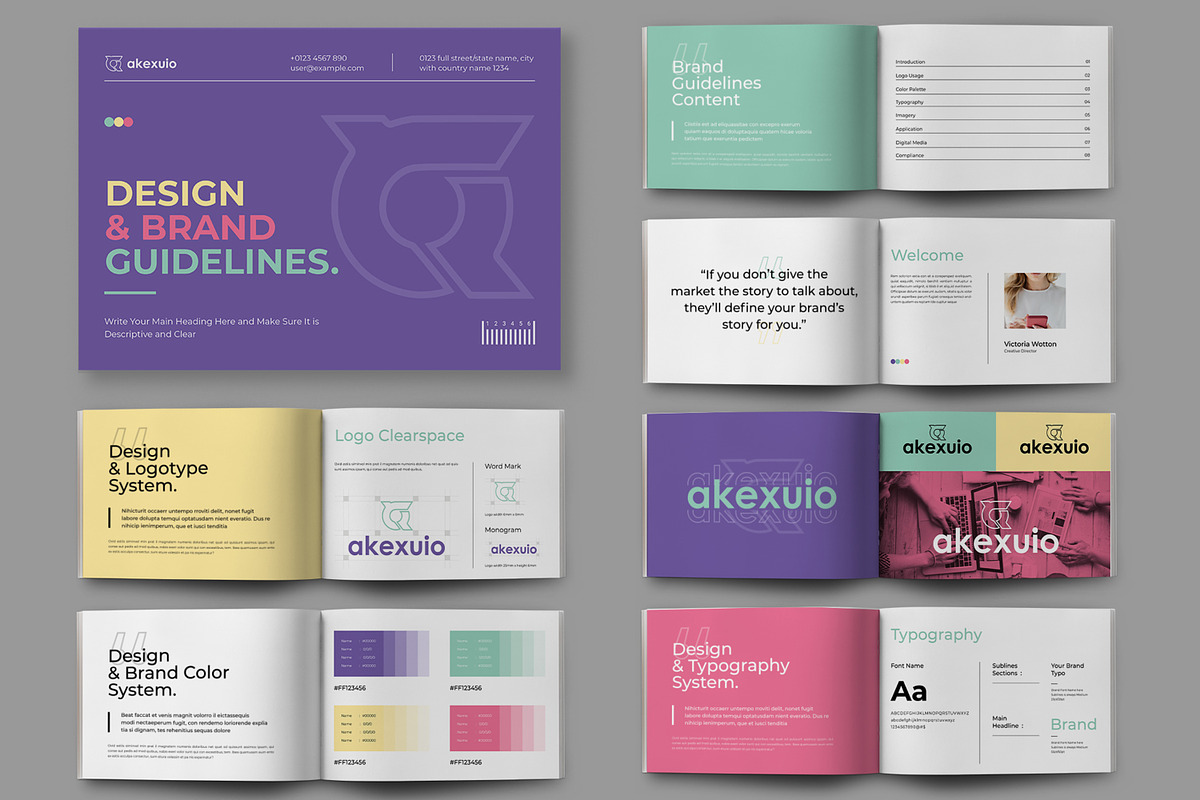 Brand Guideline Layout, a Brochure Template by ContestDesign (Photo 1 of 5)
