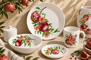 Pomegranates Watercolor collection, a Food Illustration by Farida Bik (Thumbnail 4 of 15)