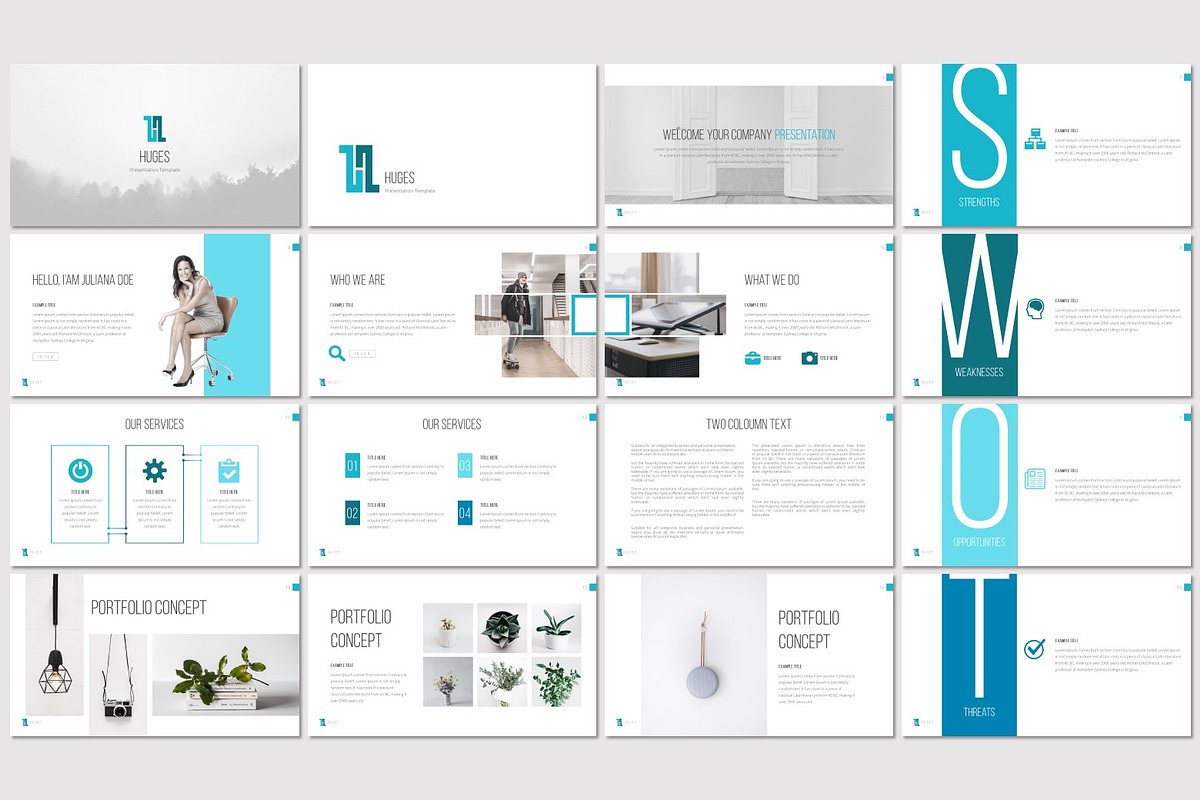 Huges - Google Slides Template, a Presentation Template by inspirasign