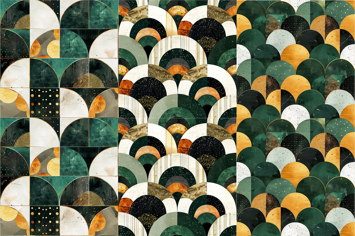 10 Harper's Harmonic Halves Patterns, a Pattern Graphic by Inknfolly (Photo 3 of 6)