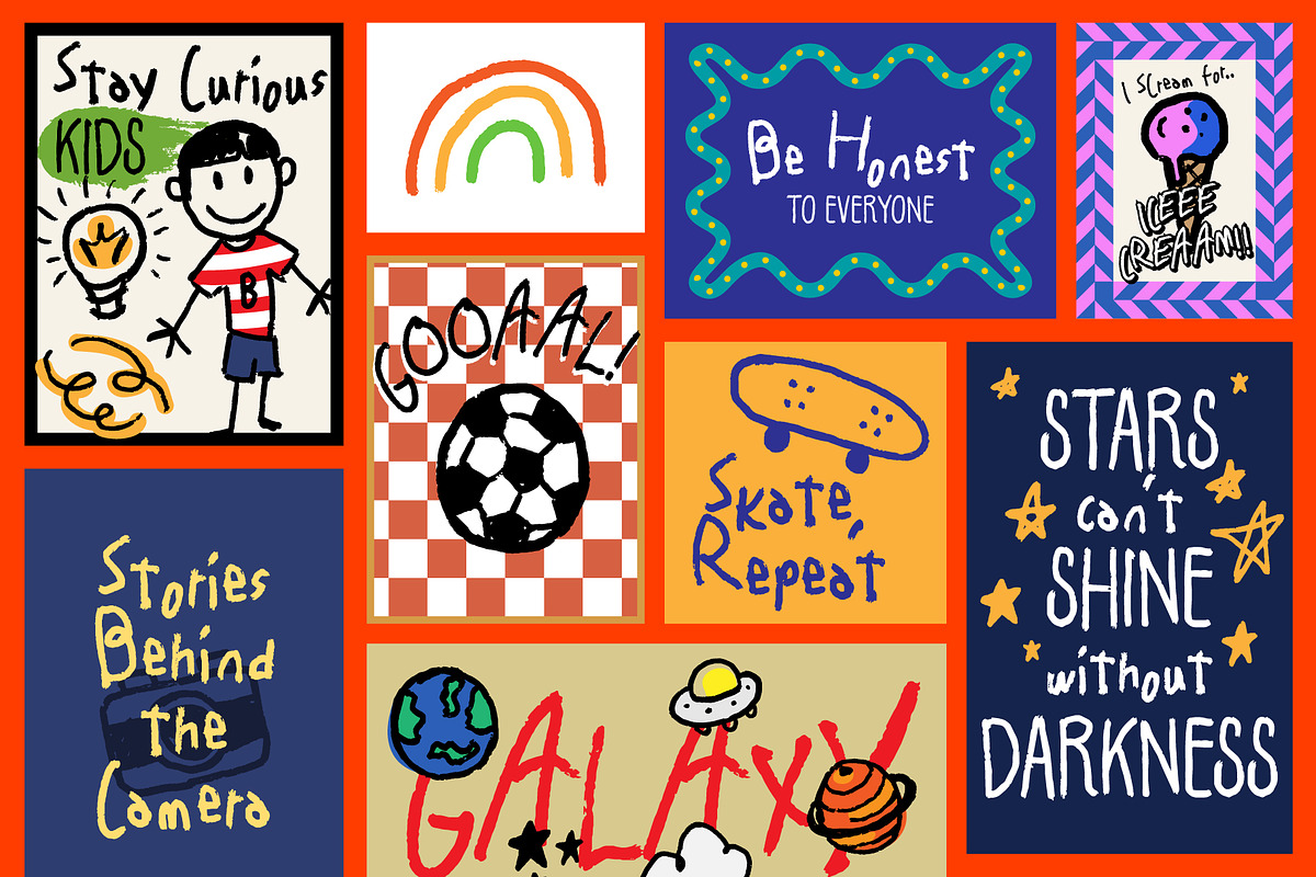 Bicena - Kid's Handwriting, a Handwritten Font by Adam Fathony (Photo 10 of 16)