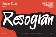 Resogran, a Handwritten Font by Jetsmax® Studio (Thumbnail 1 of 10)