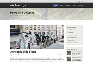 Tourage - PSD Website Template