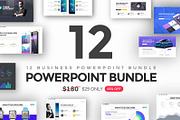 12 in 1 Business Powerpoint Bundle, a Presentation Template by MeemSlide (Thumbnail 1 of 29)